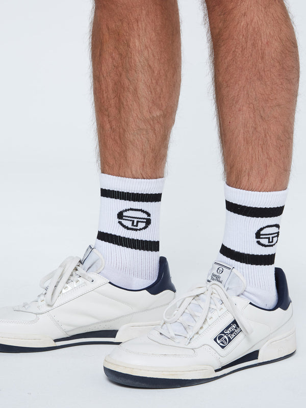 Sergio Tacchini Tennis Sock- White