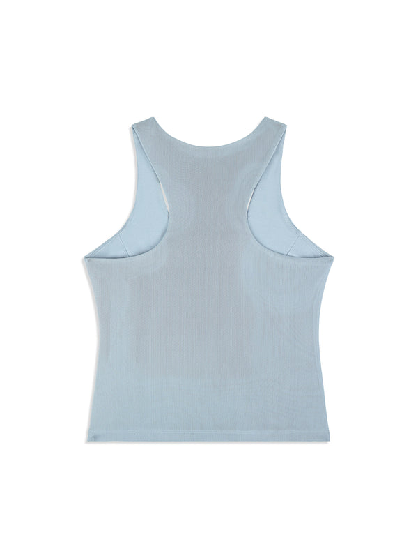 Sergio Tacchini Tessa Scoop Neck Tank- Faded Denim