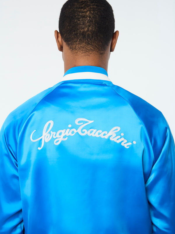 Sergio Tacchini Tosca Varsity Jacket- French Blue
