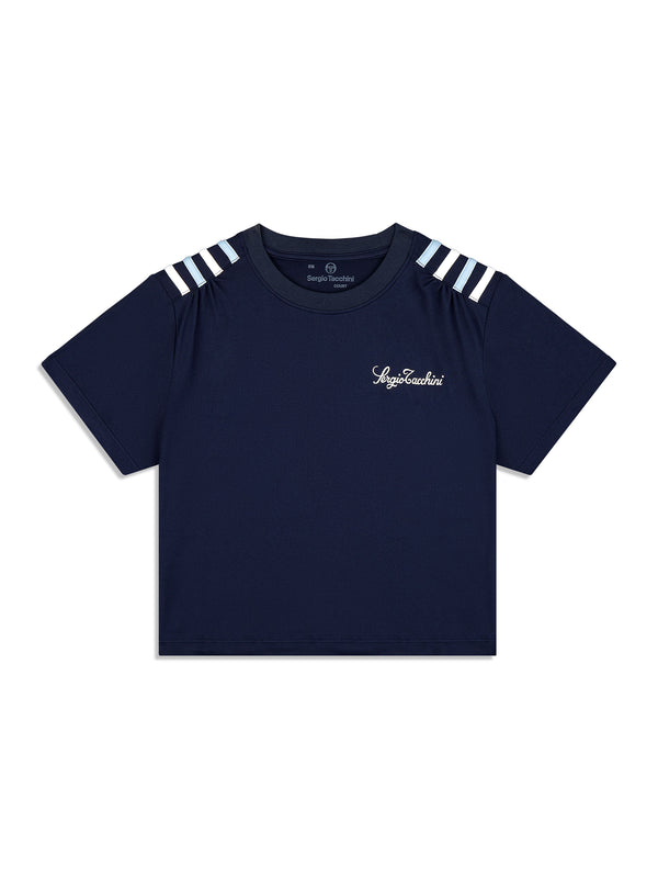 sergio tacchini Verona Crop Top- Maritime Blue
