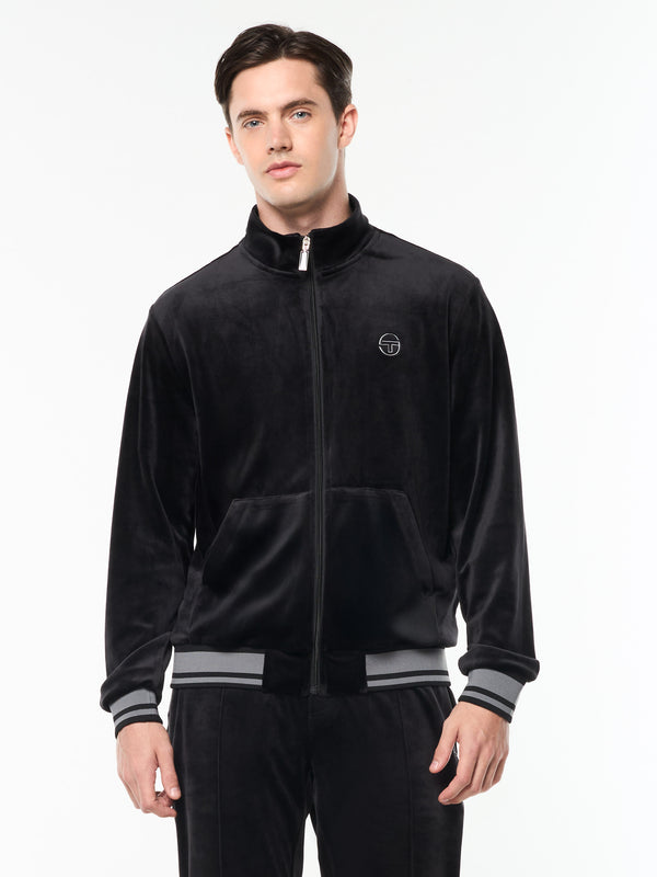 Sergio Tacchini Viaggioa Track Jacket- Black Beauty