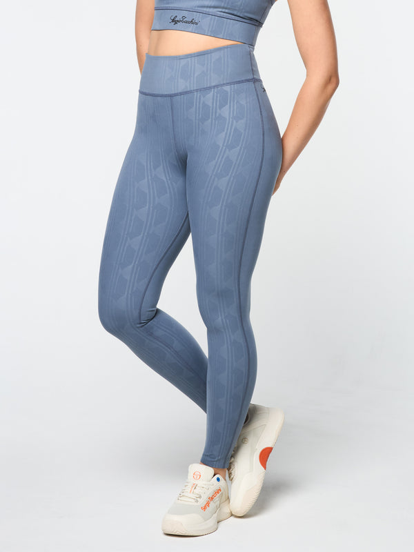 Sergio Tacchini Viano Printed Leggings- Grisaille