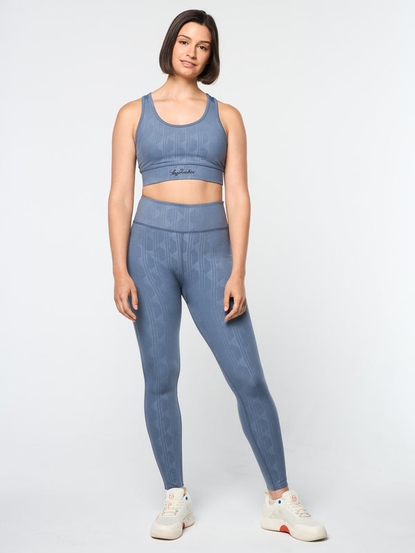 Sergio Tacchini Viano Printed Sports Bra- Grisaille