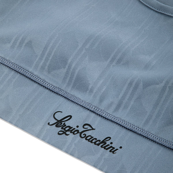 Sergio Tacchini Viano Printed Sports Bra- Grisaille