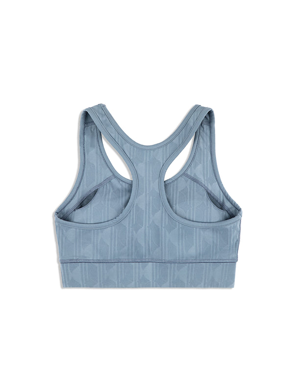 Sergio Tacchini Viano Printed Sports Bra- Grisaille