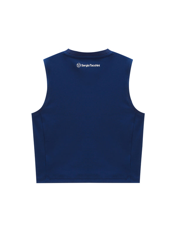 Sergio Tacchini Women's Sleeveless T-Shirt- Navy
