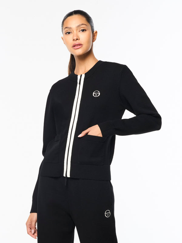 Sergio Tacchini Zeta Cardigan Jacket- Black Beauty