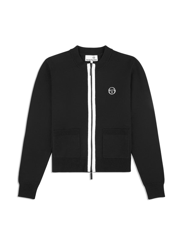 sergio tacchini Zeta Cardigan Jacket- Black Beauty