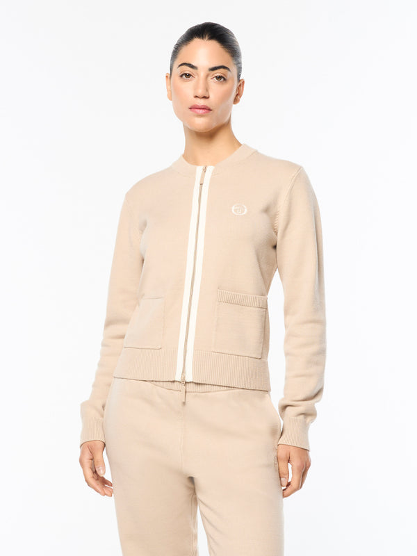 Sergio Tacchini Zeta Cardigan Jacket- Humus