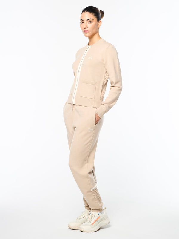 Sergio Tacchini Zeta Cardigan Jacket- Humus