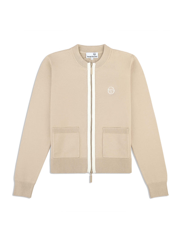 sergio tacchini Zeta Cardigan Jacket- Humus