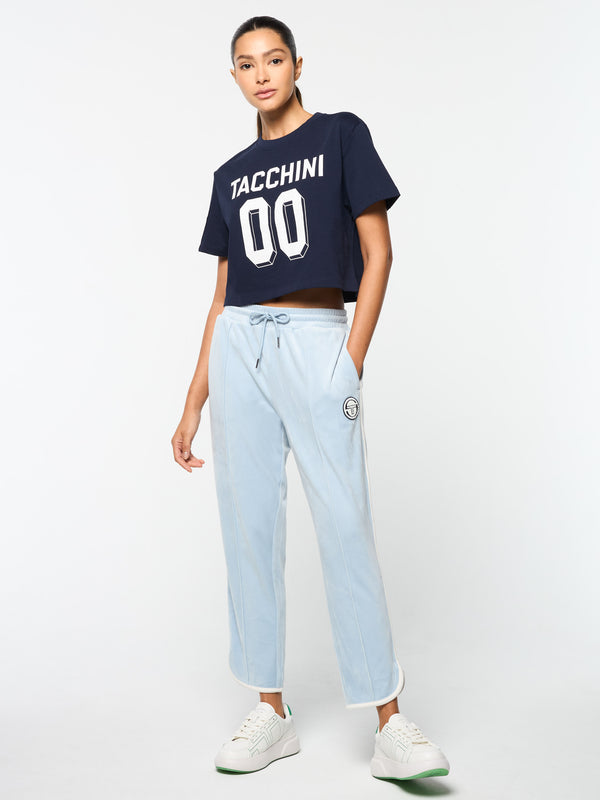 Sergio Tacchini Veneto 3/4 Velour Track Pant- Celestial Blue