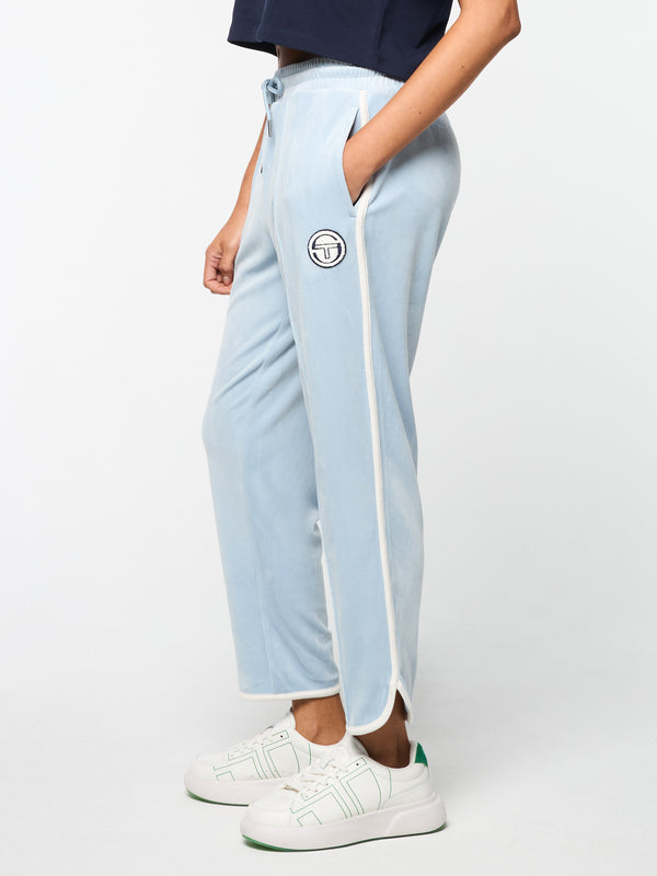 Sergio Tacchini Veneto 3/4 Velour Track Pant- Celestial Blue