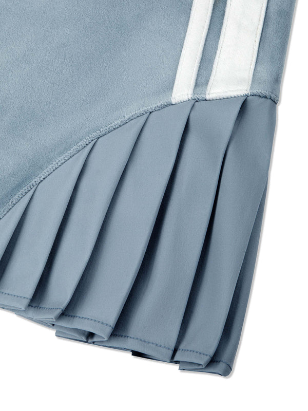 Sergio Tacchini Veneto Velour Mini Skirt- Celestial Blue