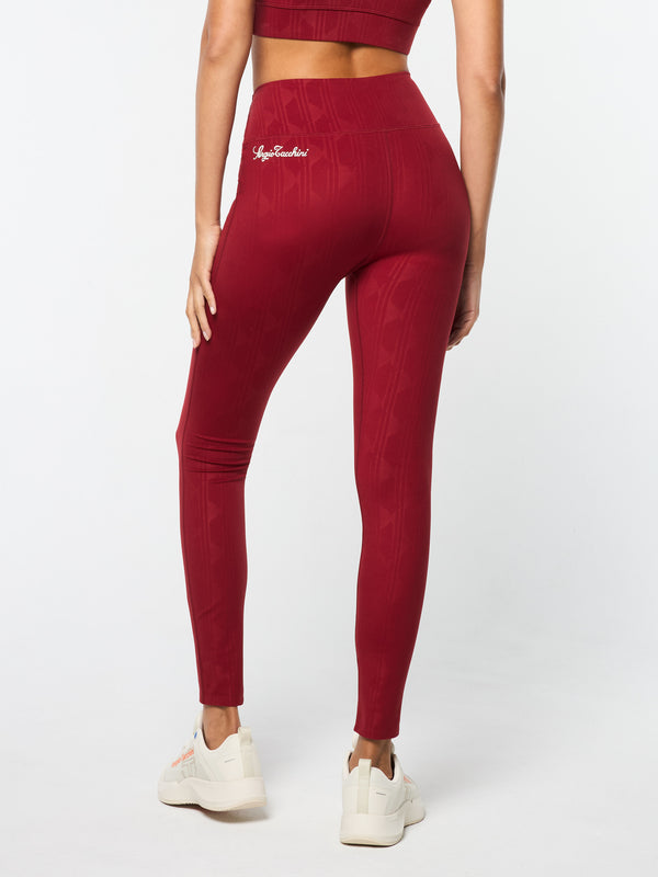 Sergio Tacchini Viano Printed Leggings- Sun Dried Tomato