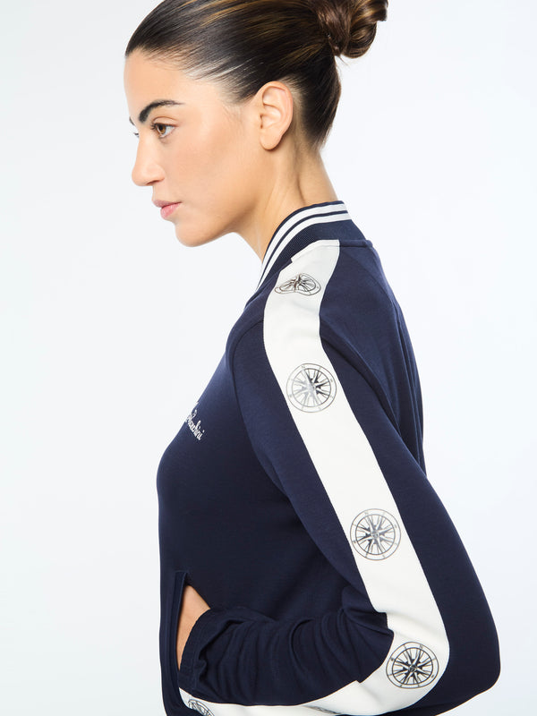 Sergio Tacchini Women's Bussola Track Jacket- Maritime Blue