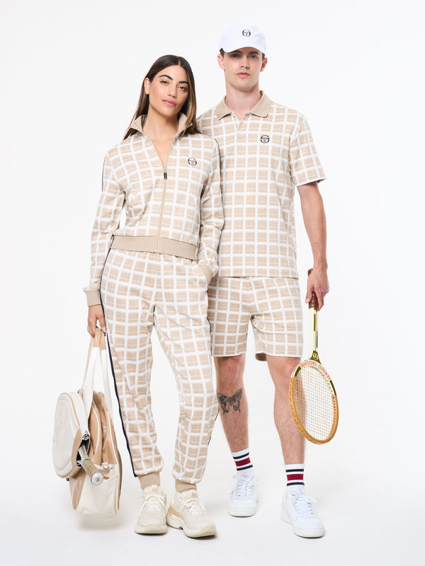Sergio Tacchini Women's Damarindo Check Track Pant- Humus