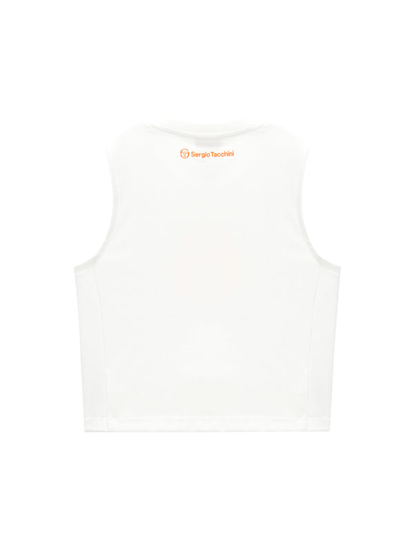 Sergio Tacchini Women's Sleeveless T-Shirt- Off White