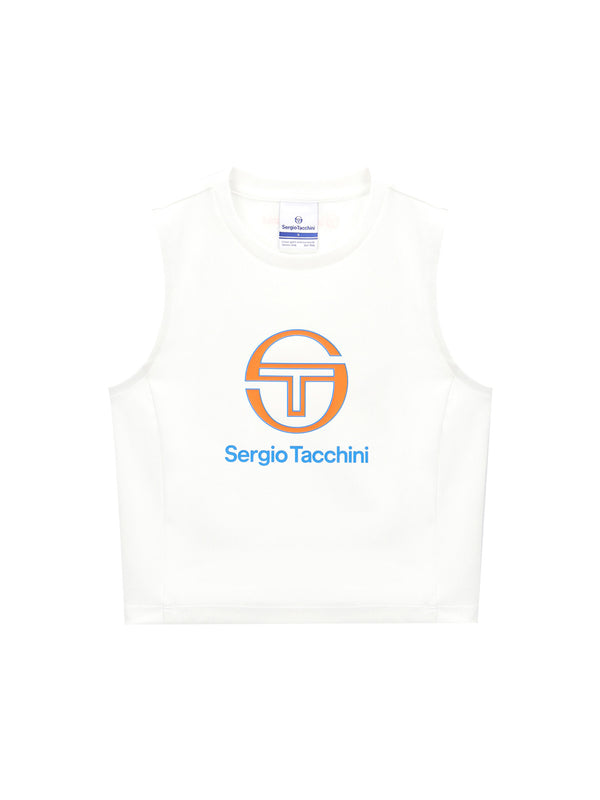 sergio tacchini Women's Sleeveless T-Shirt- Off White