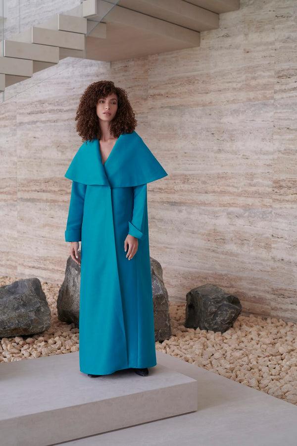 serrb Aw21 L10 - TURQUOISE Abaya