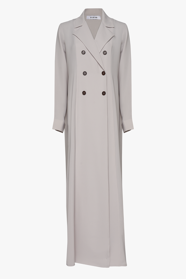 serrb Ss21 L02 - Pearl White Abaya