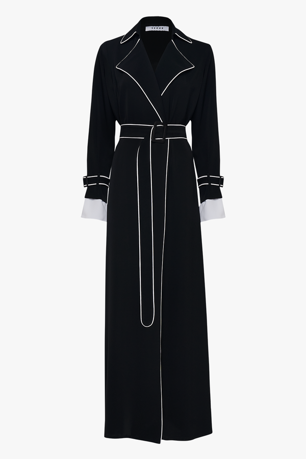 serrb Ss21 L08 Black/White Abaya