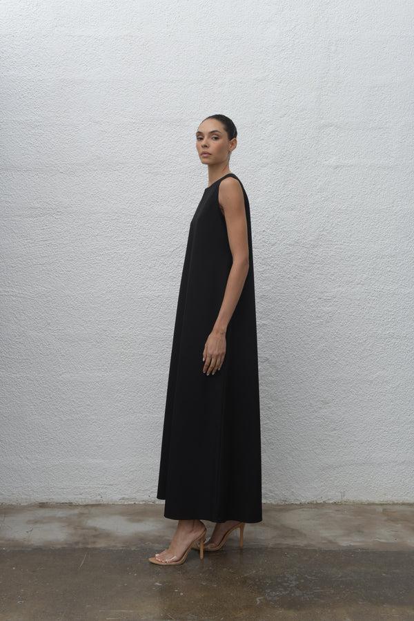 Serrb UNDERDRESS- BLACK/WHITE Abaya