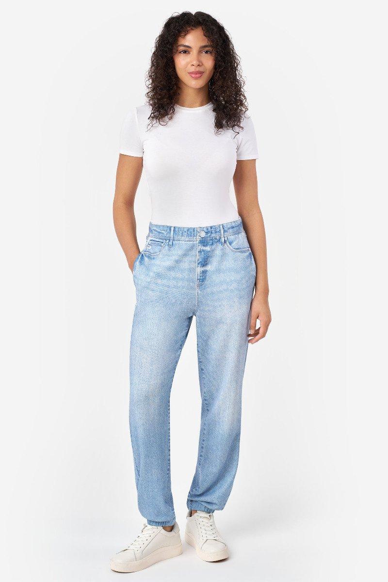 seven 7 Denim Illusion Cotton Terry Sweatpant Jean Jogger Saltaire