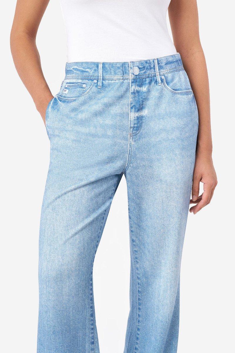 Seven 7 Denim Illusion Wide Leg Cotton Terry Sweatpant Jean Jasper