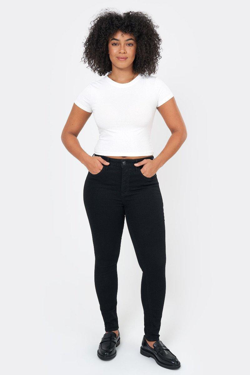 Seven 7 High Rise Bombshell Skinny Jean Rinse Black