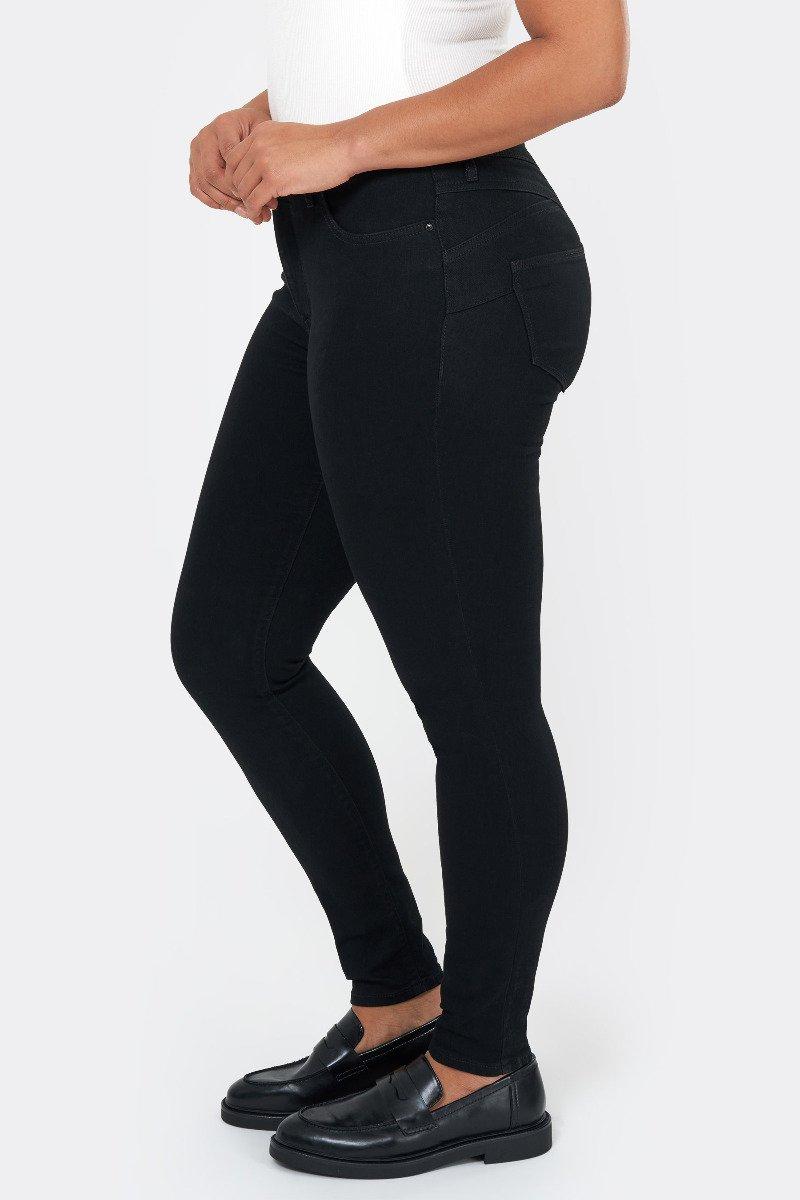 Seven 7 High Rise Booty Shaper Skinny Jean Rinse Black