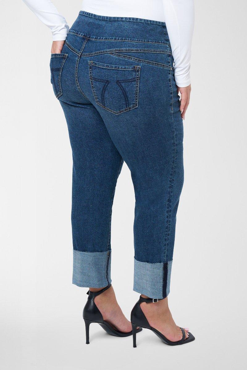 Seven 7 Pull On Tummy Toner High Cuff Jeans St. James