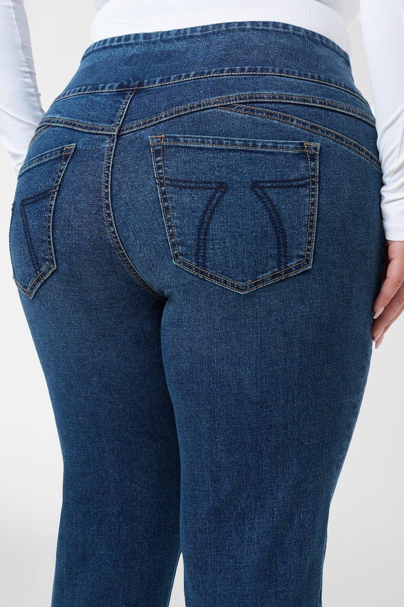 Seven 7 Pull On Tummy Toner High Cuff Jeans St. James