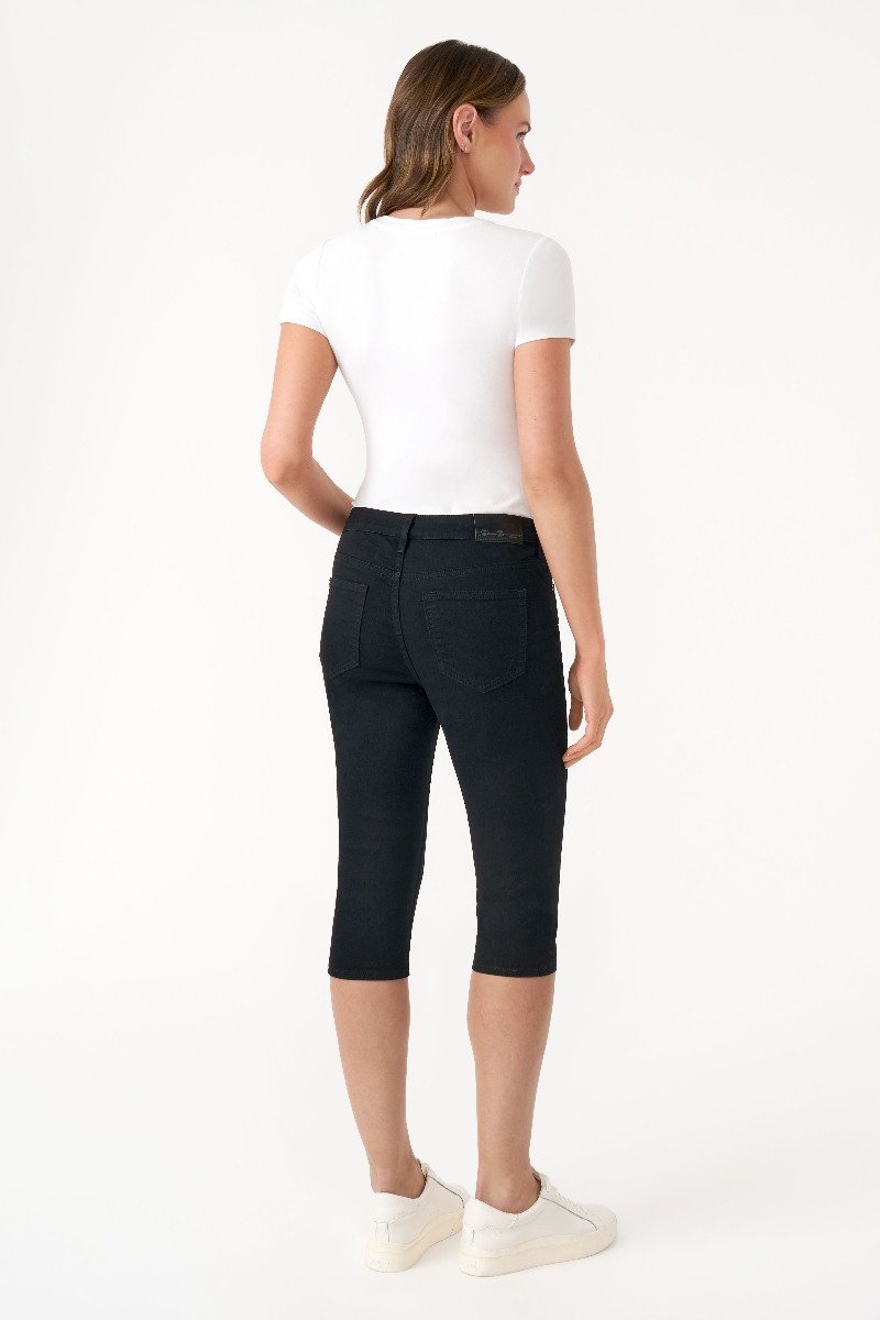 Seven 7 Audrey Pintuck Skimmer Jean Black