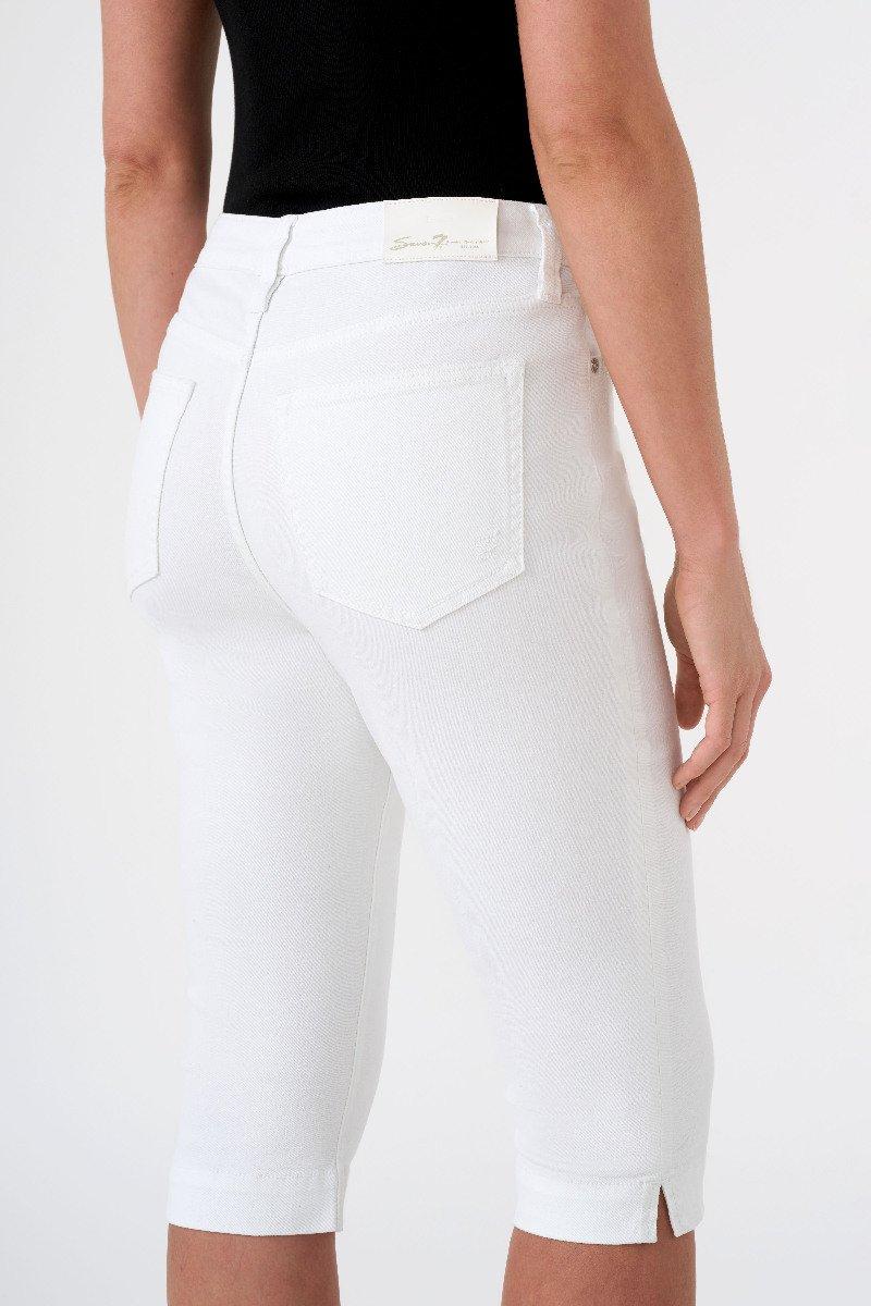 Seven 7 Audrey Pintuck Skimmer Jean White