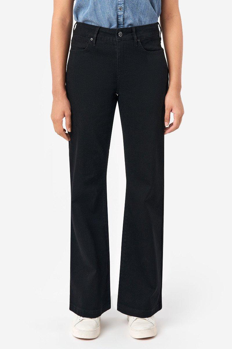 Seven 7 Bella Wide Leg Jean Black Rinse