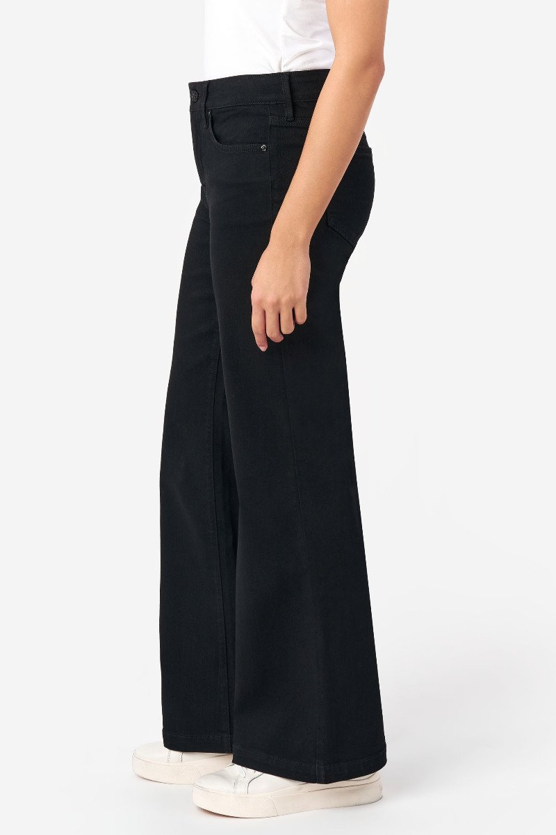 Seven 7 Bella Wide Leg Jean Black Rinse