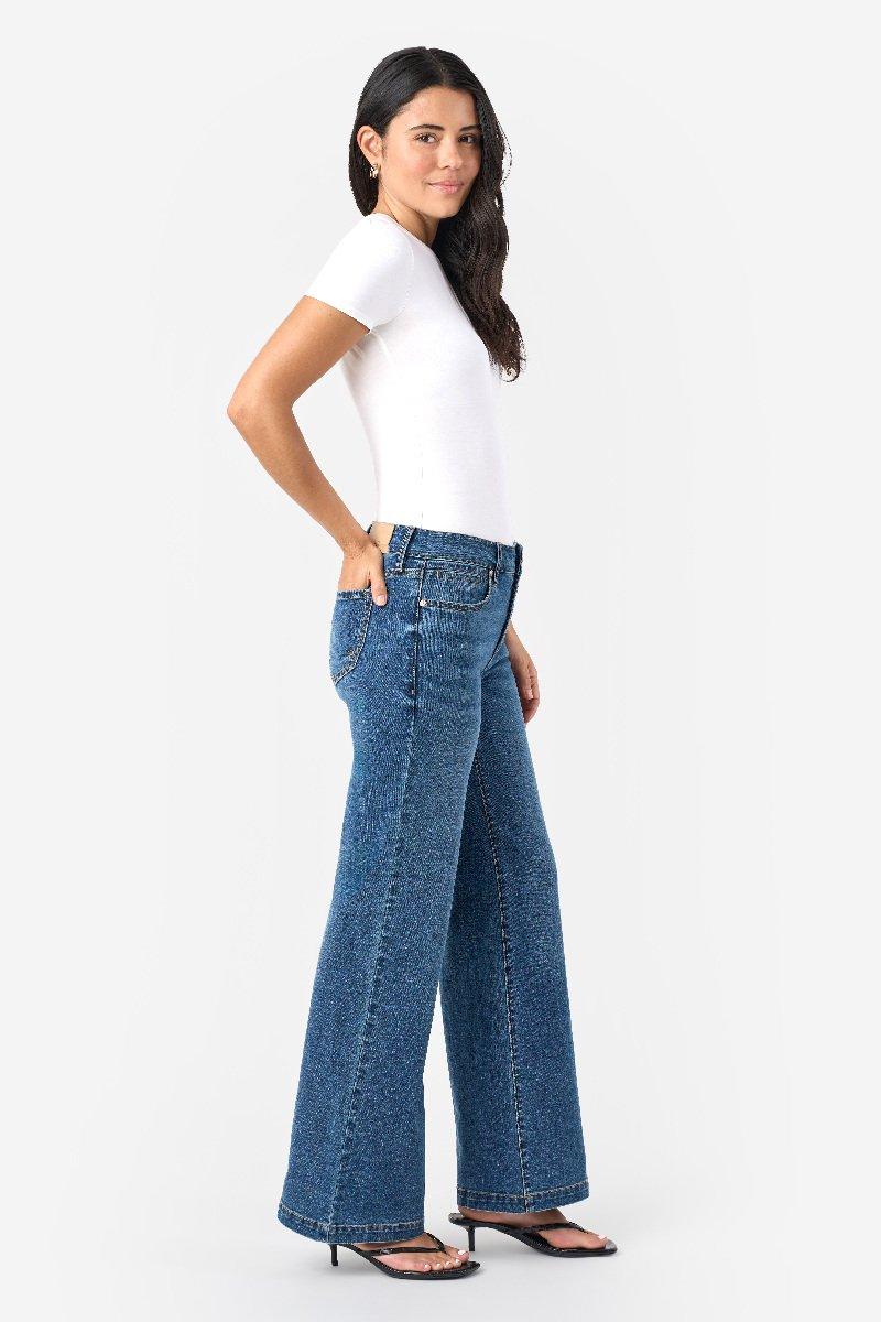 Seven 7 Bella Wide Leg Jean Oxford