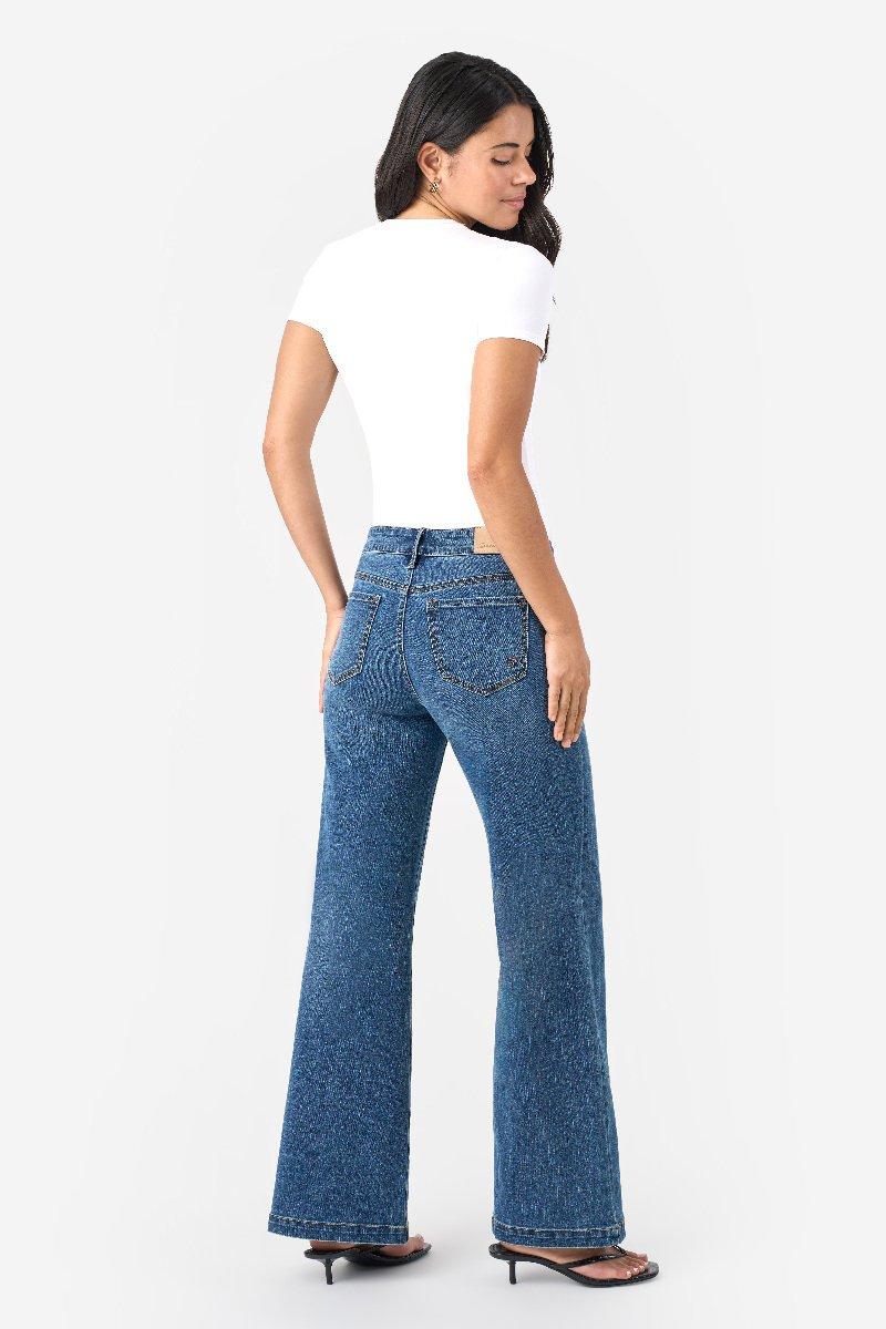 Seven 7 Bella Wide Leg Jean Oxford