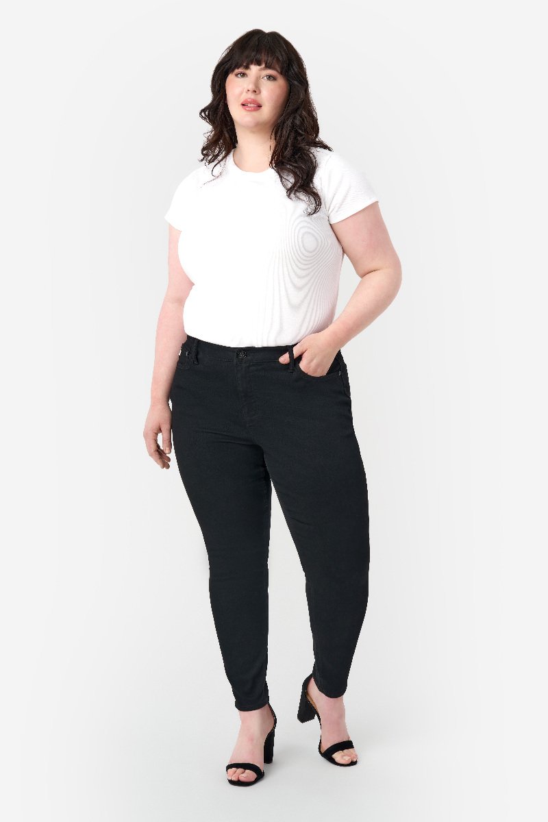 seven 7 Bombshell Skinny Jean Black Rinse