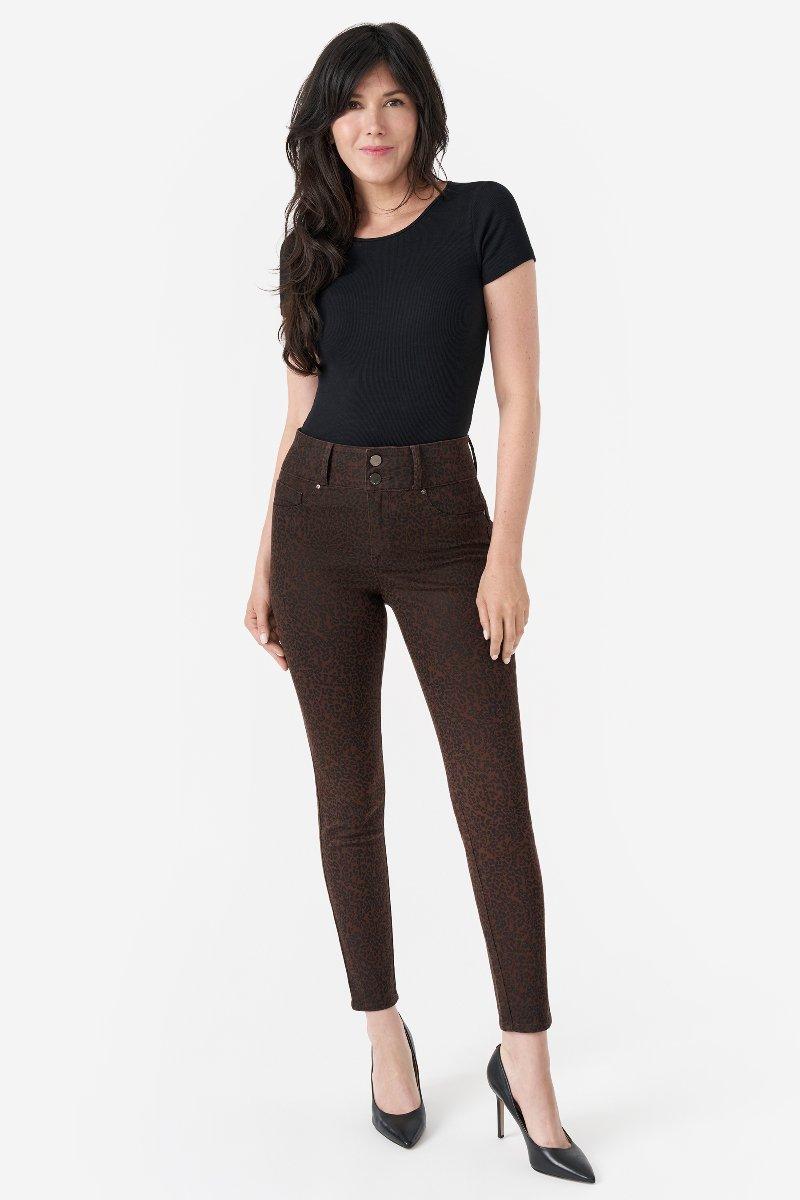 seven 7 Curvy Legging Leopard Hot Fudge