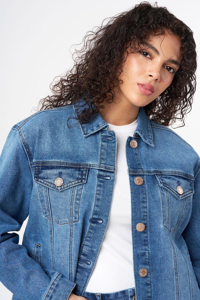 Seven 7 Denim Trucker Jacket Key West