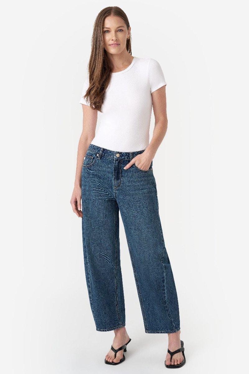 seven 7 Gussett Barrel Jean St. James