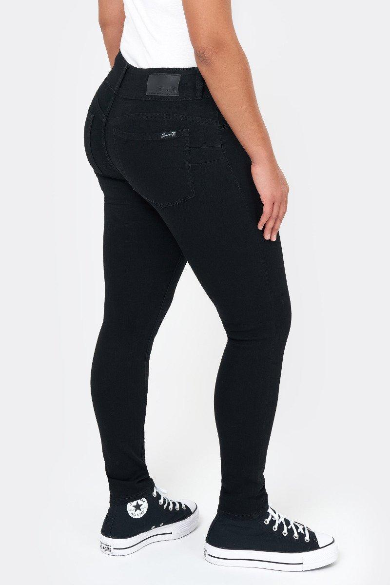 Seven 7 High Rise Curvy Legging Black Rinse