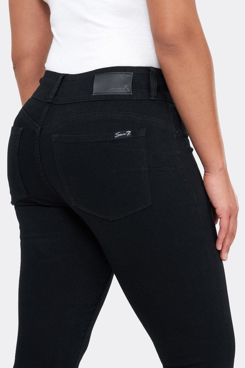 Seven 7 High Rise Curvy Legging Black Rinse