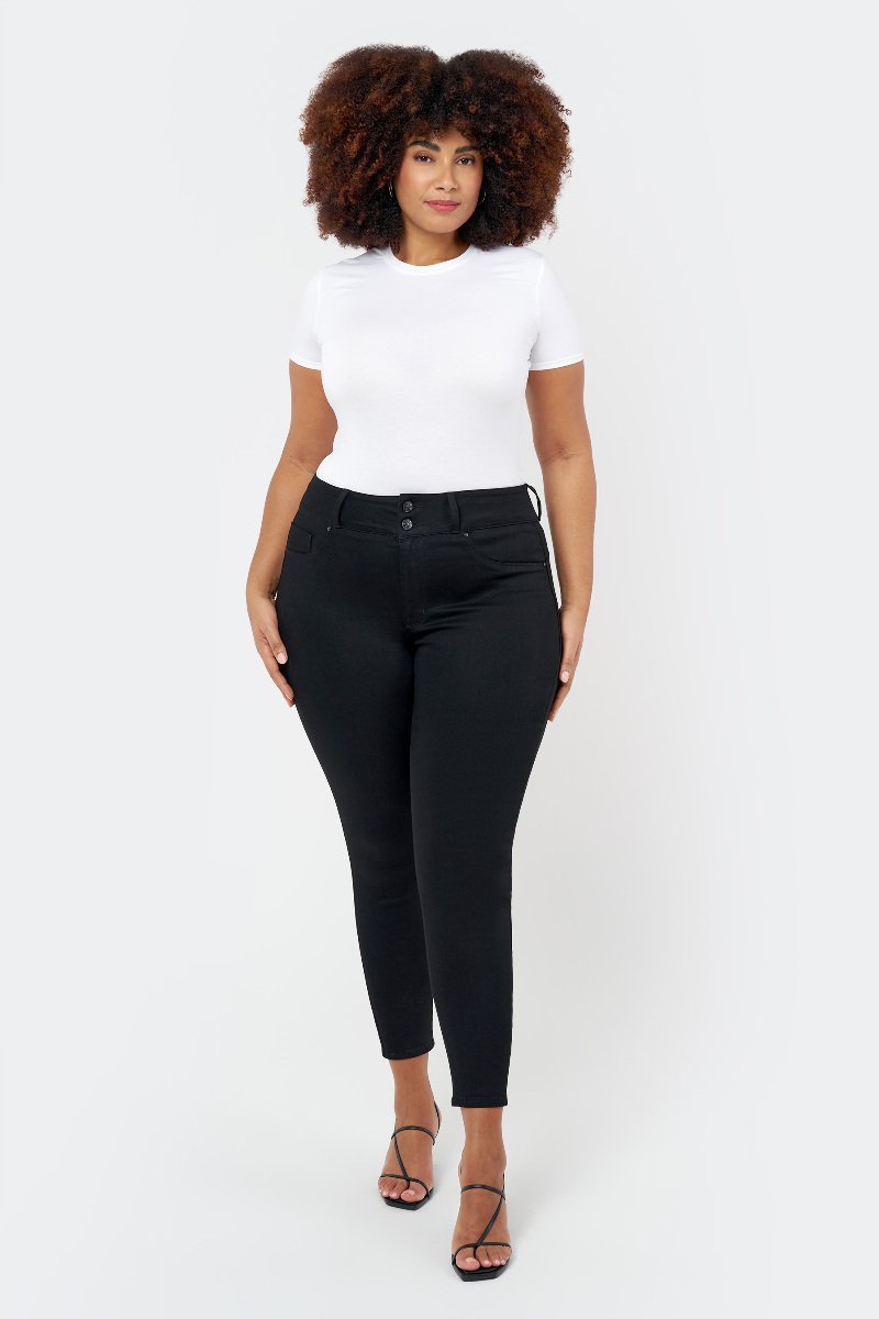 seven 7 High Rise Curvy Legging Black