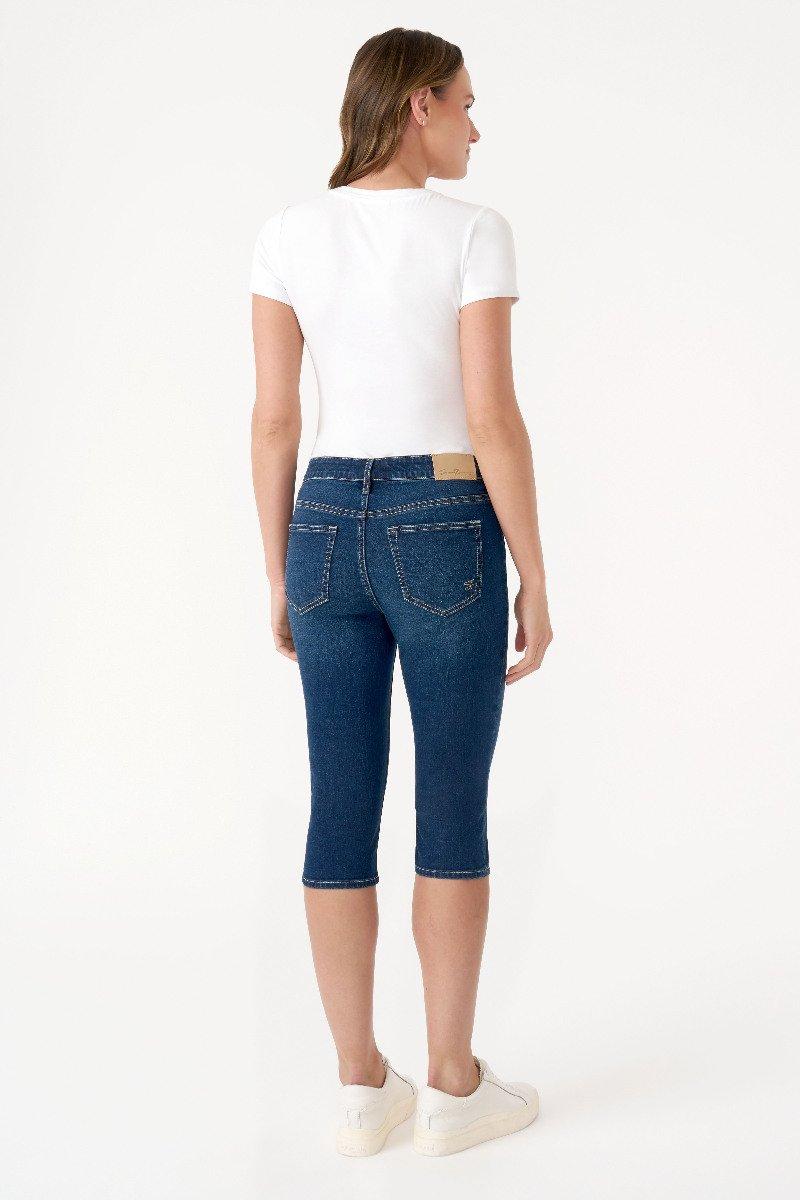Seven 7 Pintuck Skimmer Jean Maverick Wash