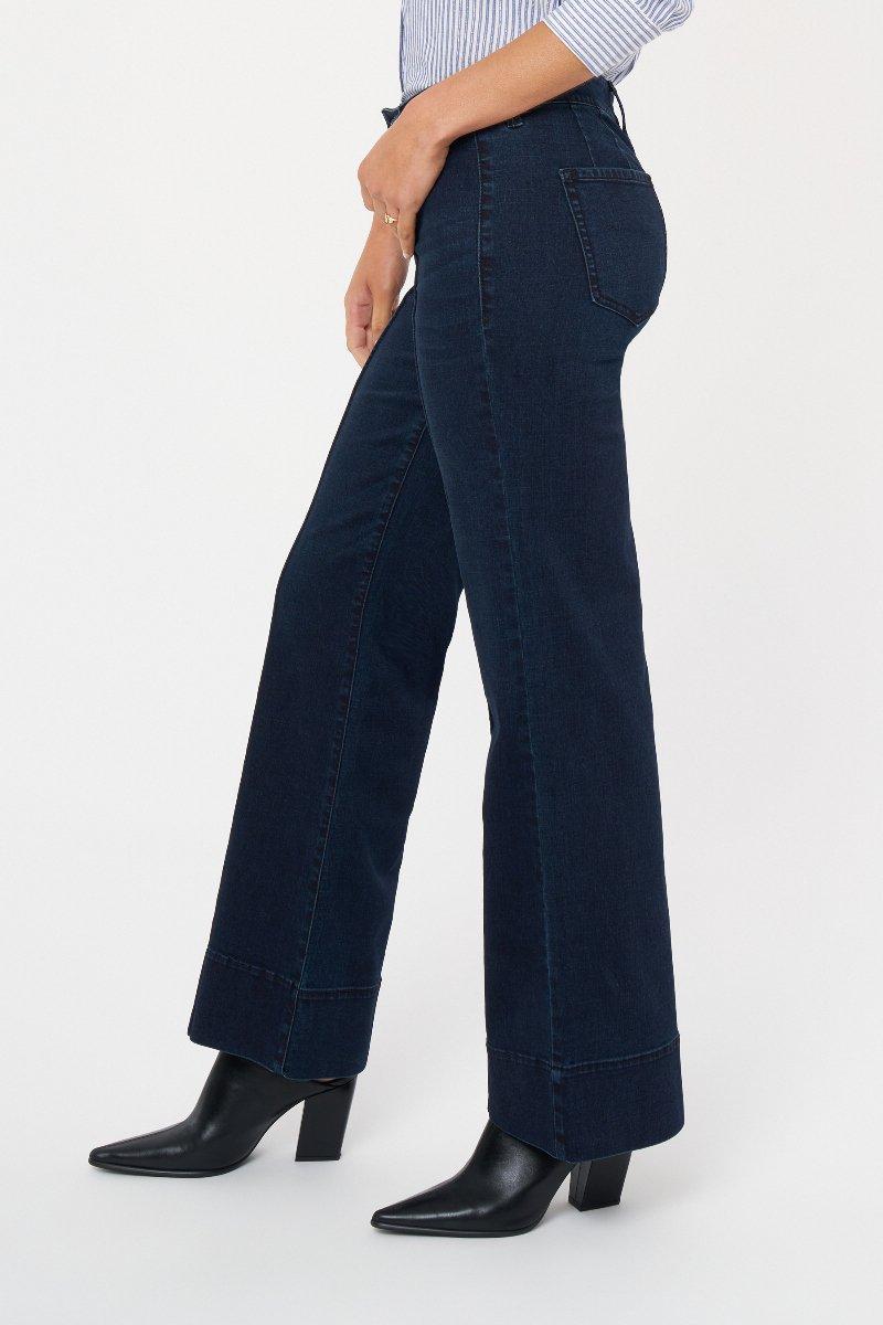 Seven 7 Pintuck Wide Leg Jean Cruella