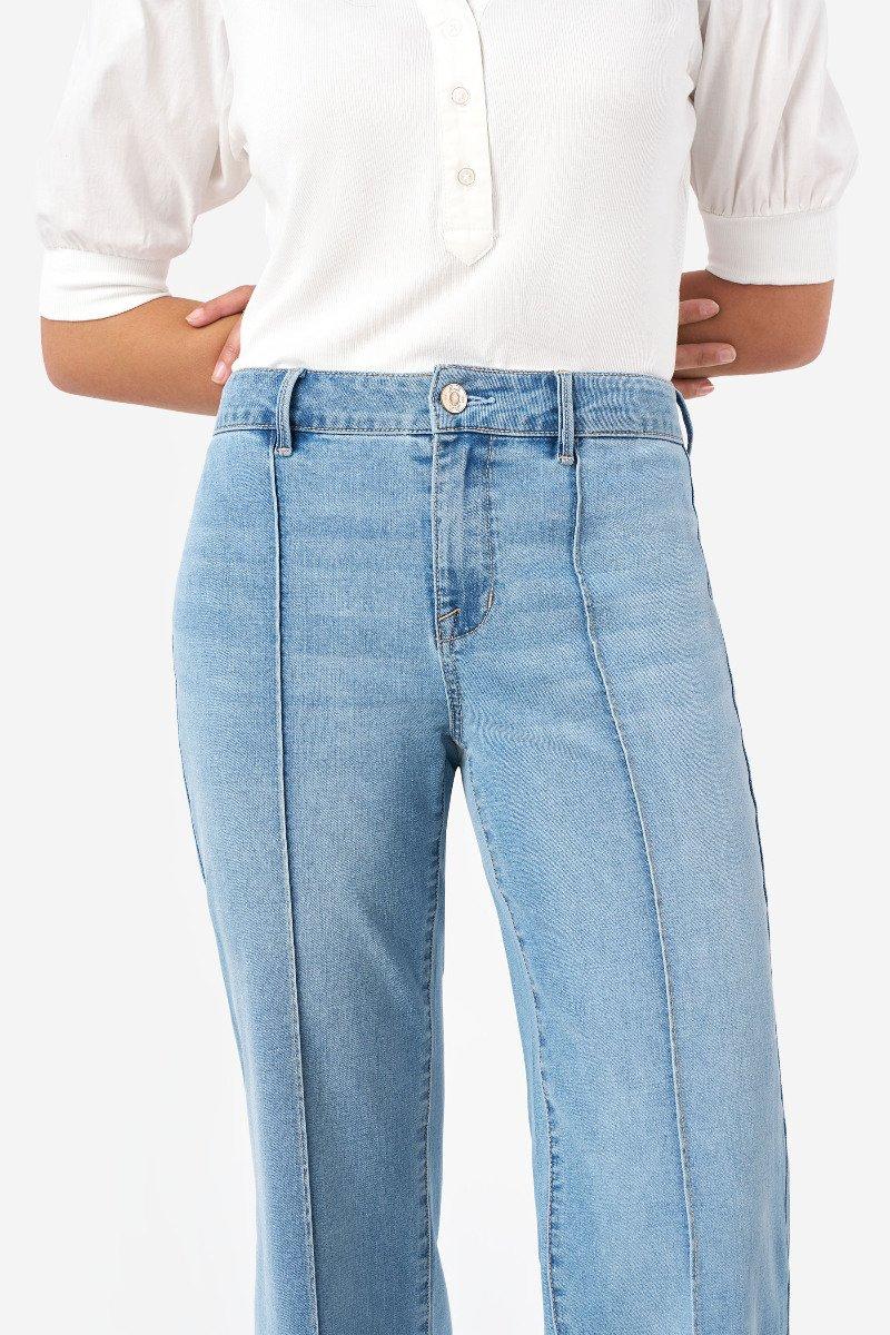 Seven 7 Pintuck Wide Leg Jean Martinique