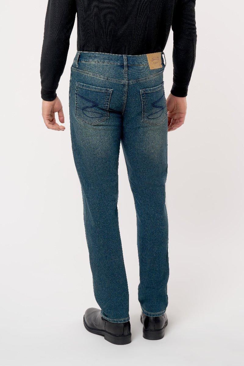 Seven 7 Slim Straight Knit Denim Jean Dark Wash